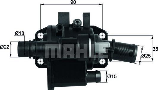 Wilmink Group WG1217533 - Термостат охлаждающей жидкости / корпус autospares.lv