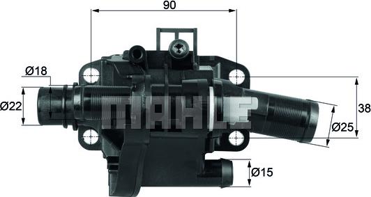 Wilmink Group WG1217532 - Термостат охлаждающей жидкости / корпус autospares.lv