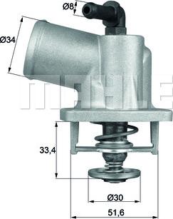 Wilmink Group WG1217694 - Термостат охлаждающей жидкости / корпус autospares.lv