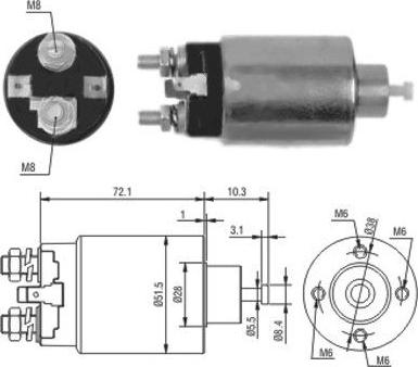 Wilmink Group WG1748300 - Тяговое реле, соленоид, стартер autospares.lv