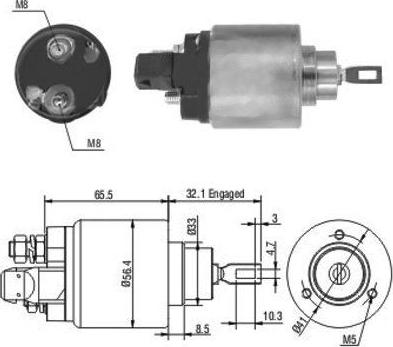 Wilmink Group WG1748209 - Тяговое реле, соленоид, стартер autospares.lv