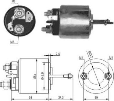 Wilmink Group WG1748214 - Тяговое реле, соленоид, стартер autospares.lv