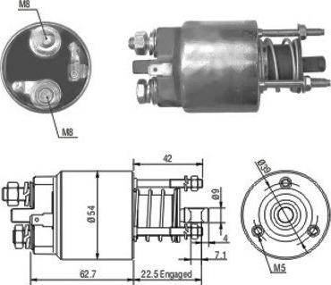 Wilmink Group WG1748286 - Тяговое реле, соленоид, стартер autospares.lv