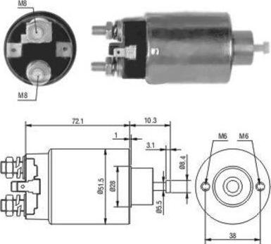 Wilmink Group WG1748232 - Тяговое реле, соленоид, стартер autospares.lv