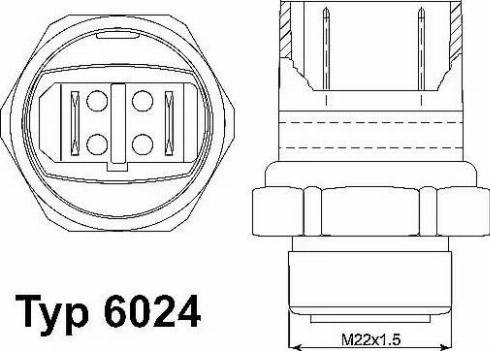 Wilmink Group WG1700179 - Термовыключатель, вентилятор радиатора / кондиционера autospares.lv