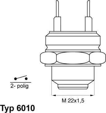 Wilmink Group WG1700173 - Термовыключатель, вентилятор радиатора / кондиционера autospares.lv