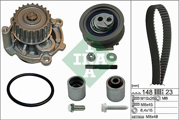 Wilmink Group WG1710040 - Водяной насос + комплект зубчатого ремня ГРМ autospares.lv