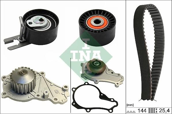 Wilmink Group WG1710071 - Водяной насос + комплект зубчатого ремня ГРМ autospares.lv