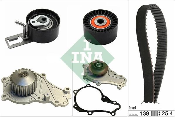 Wilmink Group WG1710240 - Водяной насос + комплект зубчатого ремня ГРМ autospares.lv