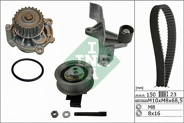 Wilmink Group WG1710238 - Водяной насос + комплект зубчатого ремня ГРМ autospares.lv