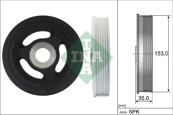 Wilmink Group WG1710232 - Шкив коленчатого вала autospares.lv