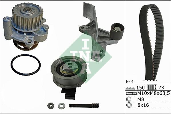 Wilmink Group WG1710237 - Водяной насос + комплект зубчатого ремня ГРМ autospares.lv