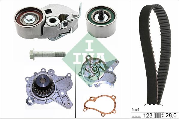 Wilmink Group WG1780530 - Водяной насос + комплект зубчатого ремня ГРМ autospares.lv