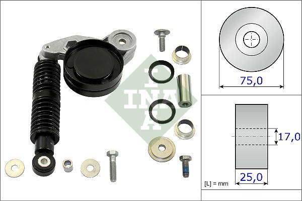 Wilmink Group WG1725056 - Ремонтный комплект, рычаг натяжки поликлинового ремня autospares.lv