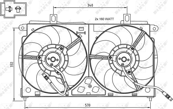 Wilmink Group WG1720149 - Вентилятор, охлаждение двигателя autospares.lv