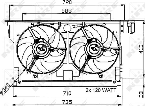 Wilmink Group WG1720152 - Вентилятор, охлаждение двигателя autospares.lv