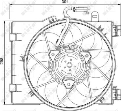 Wilmink Group WG1720163 - Вентилятор, охлаждение двигателя autospares.lv