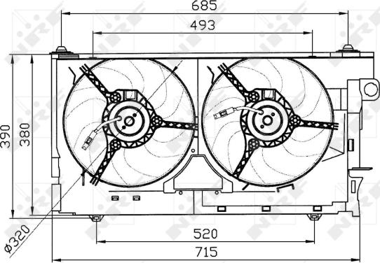 Wilmink Group WG1720132 - Вентилятор, охлаждение двигателя autospares.lv