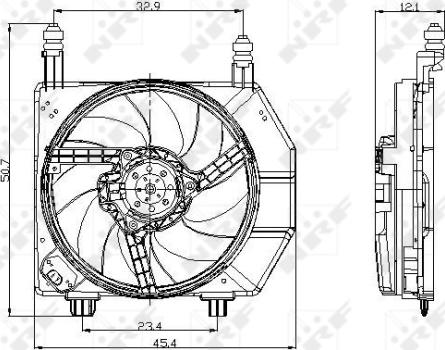 Wilmink Group WG1720174 - Вентилятор, охлаждение двигателя autospares.lv