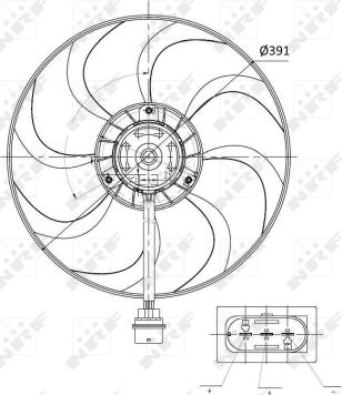 Wilmink Group WG1720339 - Вентилятор, охлаждение двигателя autospares.lv