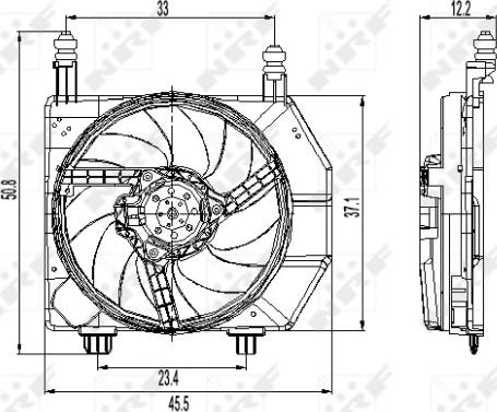 Wilmink Group WG1720234 - Вентилятор, охлаждение двигателя autospares.lv