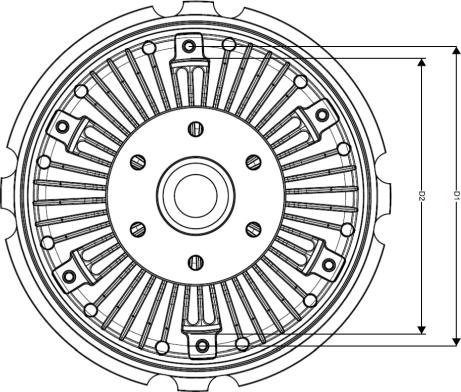 Wilmink Group WG1720766 - Сцепление, вентилятор радиатора autospares.lv