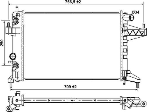 Wilmink Group WG1721979 - Радиатор, охлаждение двигателя autospares.lv