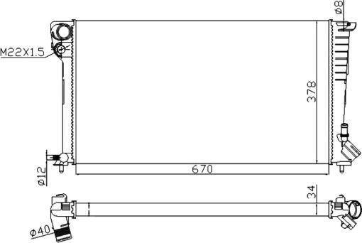 Wilmink Group WG1721493 - Радиатор, охлаждение двигателя autospares.lv