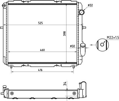 Wilmink Group WG1721453 - Радиатор, охлаждение двигателя autospares.lv