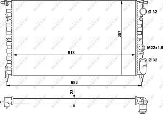 Wilmink Group WG1721460 - Радиатор, охлаждение двигателя autospares.lv