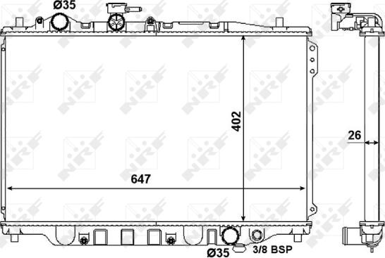 Wilmink Group WG1721418 - Радиатор, охлаждение двигателя autospares.lv