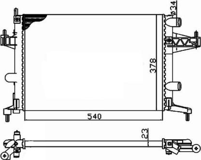 Wilmink Group WG1721540 - Радиатор, охлаждение двигателя autospares.lv