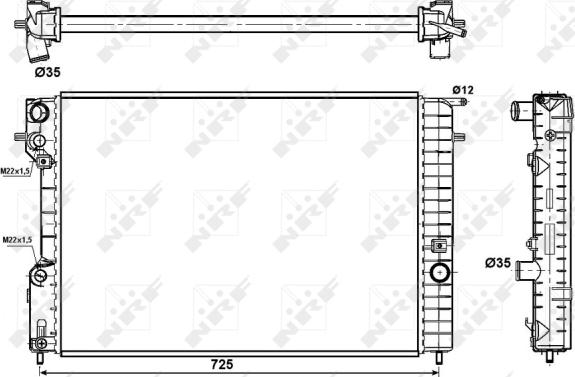 Wilmink Group WG1721555 - Радиатор, охлаждение двигателя autospares.lv