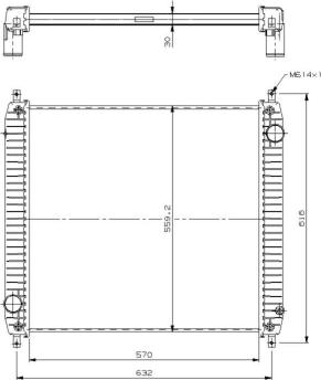 Wilmink Group WG1721583 - Радиатор, охлаждение двигателя autospares.lv