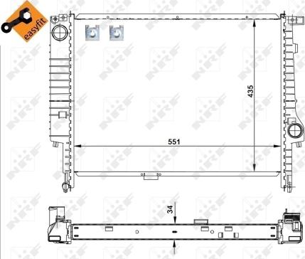 Wilmink Group WG1721524 - Радиатор, охлаждение двигателя autospares.lv