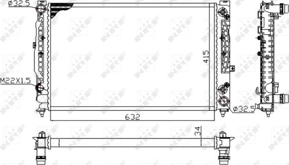 Wilmink Group WG1721699 - Радиатор, охлаждение двигателя autospares.lv