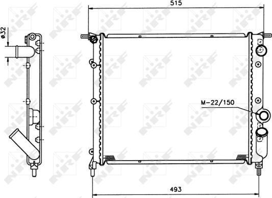 Wilmink Group WG1721665 - Радиатор, охлаждение двигателя autospares.lv