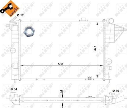 Wilmink Group WG1721616 - Радиатор, охлаждение двигателя autospares.lv