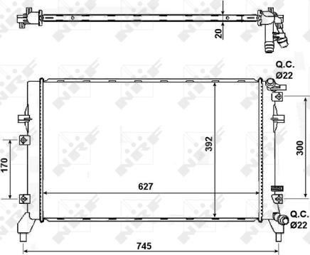 Wilmink Group WG1721145 - Радиатор, охлаждение двигателя autospares.lv