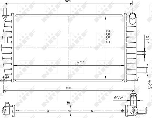 Wilmink Group WG1721129 - Радиатор, охлаждение двигателя autospares.lv