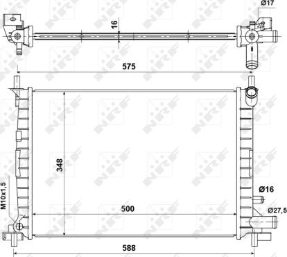 Wilmink Group WG1721127 - Радиатор, охлаждение двигателя autospares.lv