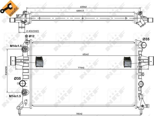 Wilmink Group WG1721381 - Радиатор, охлаждение двигателя autospares.lv