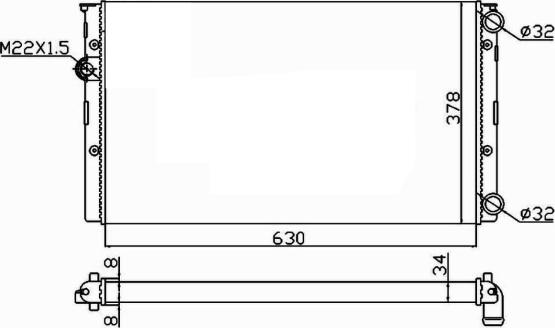 Wilmink Group WG1721323 - Радиатор, охлаждение двигателя autospares.lv