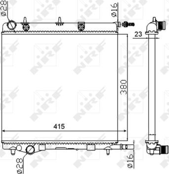 Wilmink Group WG1721296 - Радиатор, охлаждение двигателя autospares.lv