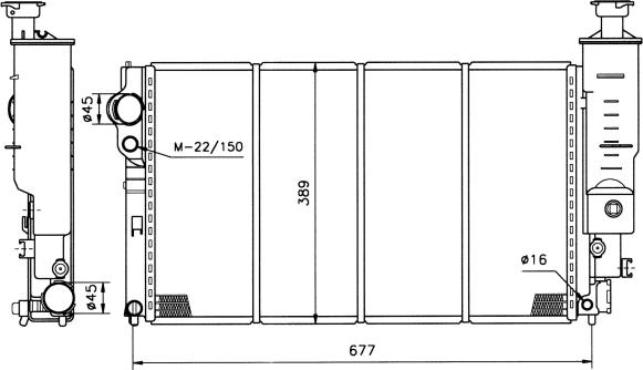 Wilmink Group WG1721259 - Радиатор, охлаждение двигателя autospares.lv