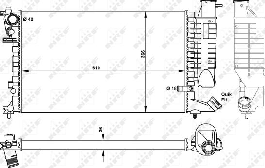 Wilmink Group WG1721284 - Радиатор, охлаждение двигателя autospares.lv