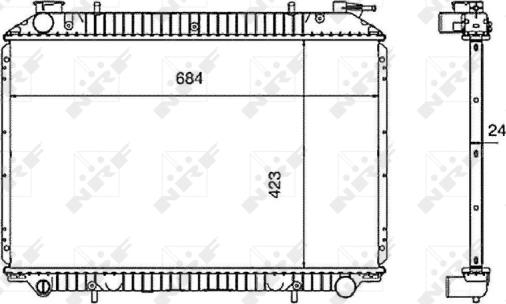 Wilmink Group WG1721711 - Радиатор, охлаждение двигателя autospares.lv