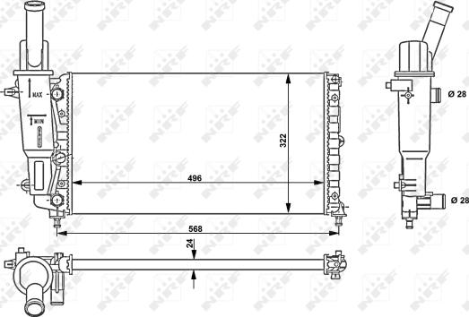 Wilmink Group WG1723581 - Радиатор, охлаждение двигателя autospares.lv