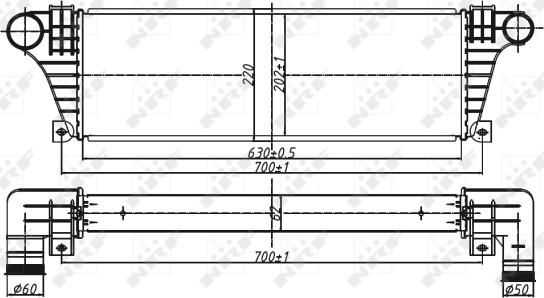 Wilmink Group WG1723699 - Интеркулер, теплообменник турбины autospares.lv