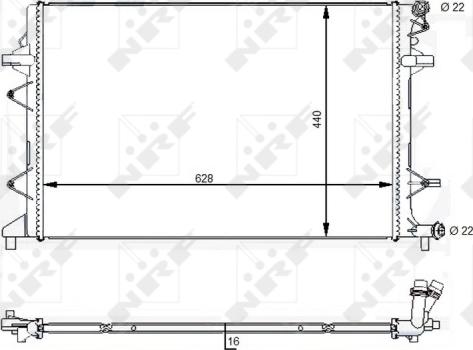 Wilmink Group WG1723644 - Радиатор, охлаждение двигателя autospares.lv